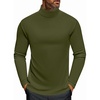 image:imageEkouaer Mens Turtleneck Long Sleeve Turtle Neck Shirts Basic Lightweight Undershirt Thermal Pullover Sweater SXXLOlive Army Green