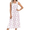 White Pink Line Florals