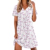 White Pink Line Florals