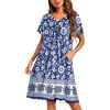 Blue Bohemian Flowers