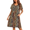 Brown Ethnic Floral