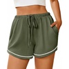image:imageEkouaer Pajama Shorts for Women 2026 Soft Sleep Shorts Casual Lounge Shorts Comfy Pj Bottoms with PocketsArmy Green
