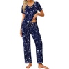 Navy Blue Flower