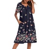 image:imageEkouaer Womens House Dress with PocketsColorful Butterfly
