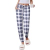 Navy and White Plaid