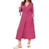 image:imageEkouaer Womens Robe Long Waffle Knit Bathrobe Lightweight Soft Kimono Robes Loungewear SXXLSmall Wafflerose