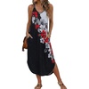 image:imageEkouaer Womens Swimsuit Beach Cover Up Dress Spaghetti Strap V Neck Swimwear A Line 2026 Bathing Suit Coverups with PocketsFlower Lotus