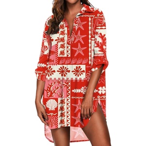 image:imageEkouaer Beach Cover Ups for Women Bikini Swimsuit Coverup Beach Dress ShirtSea Creatures