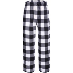 image:imageEkouaer Girls Soft Pajamas Pants Cute Print Pattern PJ Bottoms Comfortable Lounge Long Pants with 2 PocketsBlack Plaid