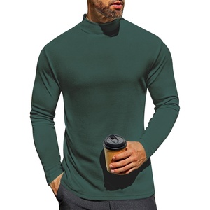 image:imageEkouaer Mens Mock Turtleneck Long Sleeve Turtle Neck Tops Lightweight Undershirt Thermal Sweater ShirtsGreen