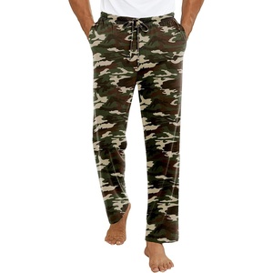 image:imageEkouaer Mens Pajama Pants Lounge Pants with Pockets Soft Sleep Pants Loose Fit Pj Bottoms with Drawstring SXXLCamouflage