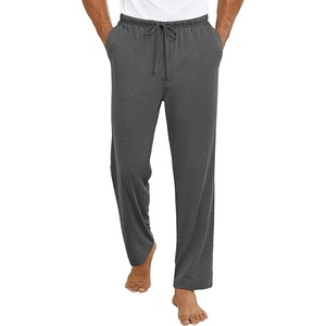 image:imageEkouaer Mens Pajama Pants Lounge Pants with Pockets Soft Sleep Pants Loose Fit Pj Bottoms with Drawstring SXXLDeep Grey