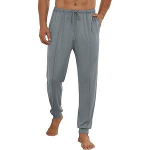 image:imageEkouaer Mens Pajama Pants Ultra Lightweight Pjs Bottoms Soft Sleep Jogger Pants with Pocket DrawstringLight Grey