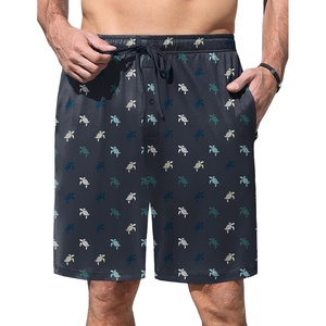 image:imageEkouaer Mens Pajama Shorts Soft Sleepwear Bottoms Elastic Waistband Loungewear Breathable Men Shorts with PocketsTurtle