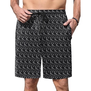 image:imageEkouaer Mens Pajama Shorts Soft Sleepwear Bottoms Elastic Waistband Loungewear Breathable Men Shorts with PocketsWolf