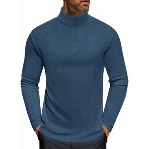 image:imageEkouaer Mens Turtleneck Long Sleeve Turtle Neck Shirts Basic Lightweight Undershirt Thermal Pullover Sweater SXXLBlue