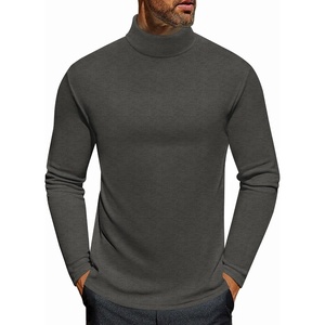 image:imageEkouaer Mens Turtleneck Long Sleeve Turtle Neck Shirts Basic Lightweight Undershirt Thermal Pullover Sweater SXXLGrey