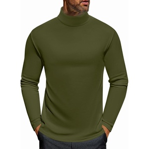 image:imageEkouaer Mens Turtleneck Long Sleeve Turtle Neck Shirts Basic Lightweight Undershirt Thermal Pullover Sweater SXXLOlive Army Green