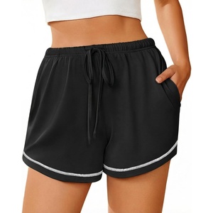 image:imageEkouaer Pajama Shorts for Women 2026 Soft Sleep Shorts Casual Lounge Shorts Comfy Pj Bottoms with PocketsBlack