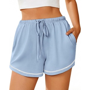 image:imageEkouaer Pajama Shorts for Women 2026 Soft Sleep Shorts Casual Lounge Shorts Comfy Pj Bottoms with PocketsBlue
