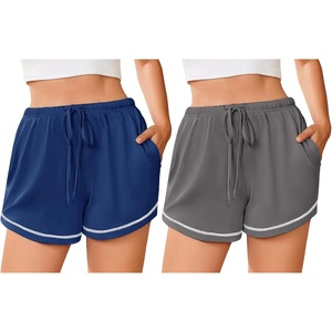 image:imageEkouaer Pajama Shorts for Women 2026 Soft Sleep Shorts Casual Lounge Shorts Comfy Pj Bottoms with PocketsDark Grey and Navy