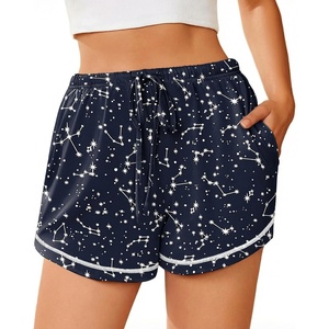 image:imageEkouaer Pajama Shorts for Women 2026 Soft Sleep Shorts Casual Lounge Shorts Comfy Pj Bottoms with PocketsNavy Star