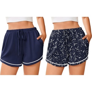 image:imageEkouaer Pajama Shorts for Women 2026 Soft Sleep Shorts Casual Lounge Shorts Comfy Pj Bottoms with PocketsNavy and Star
