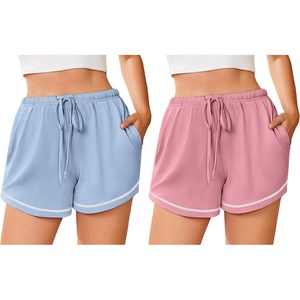 image:imageEkouaer Pajama Shorts for Women 2026 Soft Sleep Shorts Casual Lounge Shorts Comfy Pj Bottoms with PocketsPink and Blue