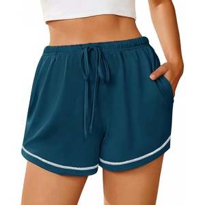 image:imageEkouaer Pajama Shorts for Women 2026 Soft Sleep Shorts Casual Lounge Shorts Comfy Pj Bottoms with PocketsTeal