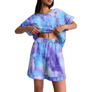 image:imageEkouaer Shorts Pajama Set for Women Soft Casual Lounge Sets Short Sleeve 2 Piece Outfits with Pockets SXXXL