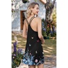 image:imageEkouaer 2 Pack Nightgowns for Women Racerback Sleeveless Night Shirt Sexy Sleep Dress Spaghetti Strap Sleepwear SXXXL2 PackblackBlack Butterfly