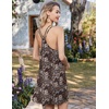 image:imageEkouaer 2 Pack Nightgowns for Women Racerback Sleeveless Night Shirt Sexy Sleep Dress Spaghetti Strap Sleepwear SXXXL2 PackblackLeopard