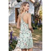 image:imageEkouaer 2 Pack Nightgowns for Women Racerback Sleeveless Night Shirt Sexy Sleep Dress Spaghetti Strap Sleepwear SXXXL2 PackblackLight Green Floral