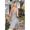 image:imageEkouaer 2 Pack Nightgowns for Women Racerback Sleeveless Night Shirt Sexy Sleep Dress Spaghetti Strap Sleepwear SXXXL2 PackblackLight Grey