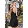 image:imageEkouaer 2 Pack Nightgowns for Women Racerback Sleeveless Night Shirt Sexy Sleep Dress Spaghetti Strap Sleepwear SXXXL2 PackblackNavy Blue