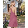 image:imageEkouaer 2 Pack Nightgowns for Women Racerback Sleeveless Night Shirt Sexy Sleep Dress Spaghetti Strap Sleepwear SXXXL2 PackblackPeach Red