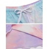 image:imageEkouaer 2 Pack Womens Pajama Sets Short Sleeve Sleepwear Top with Shorts Pjs Soft Comfy Loungewear SXXLTie Dye Pink BlueTie Dye Blue