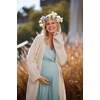 image:imageEkouaer 3 in 1 LaborDeliveryHospital Gown 2 Pack Maternity Dress Nursing Nightgown SleepwearBlackCeladon Green