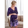 image:imageEkouaer 3 in 1 LaborDeliveryHospital Gown Maternity Dress Nursing Nightgown Sleepwear for BreastfeedingPurple Floral