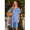 image:imageEkouaer Nightgowns for Women House Dress with Pockets Button Down Sleepshirt Short Sleeve Nightshirt HousecoatBlue Plum