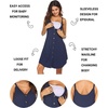 image:imageEkouaer Nursing Nightgown Womens Maternity Dress Button Down Nightdress Sleeveless Breastfeeding Sleepwear Hospital GownNavy Blue