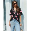 image:imageEkouaer Pajamas Set for Women 2 Piece Pjs Short Sleeve Sleepwear Button Down Lounge Shorts Sets SXXLBlack Heart