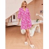 image:imageEkouaer Robes for Women Waffle Knit Bathrobe Soft Lightweight Knee Length Loungewear SXXLApinkfloral