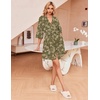 image:imageEkouaer Robes for Women Waffle Knit Bathrobe Soft Lightweight Knee Length Loungewear SXXLArmy Green Floral