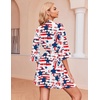 image:imageEkouaer Robes for Women Waffle Knit Bathrobe Soft Lightweight Knee Length Loungewear SXXLAstar Flag