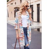 image:imageEkouaer Robes for Women Waffle Knit Bathrobe Soft Lightweight Knee Length Loungewear SXXLAwhiteseabed Printed