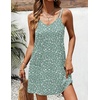 image:imageEkouaer Swimsuit Coverup for Women Sleeveless V Neck Bathing Suit Cover Up Summer Swimwear Beach Cover Ups with PocketsFloral Bright Green