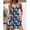 image:imageEkouaer Swimsuit Coverup for Women Sleeveless V Neck Bathing Suit Cover Up Summer Swimwear Beach Cover Ups with PocketsFloral Navy