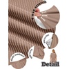 image:imageEkouaer Women 2 Piece Lounge Set 2026 Summer Cruise Outfits Ribbed Loose Short Sleeve Matching Sets with pocketRosy Brown