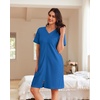 image:imageEkouaer Women Zipper Robes Short Waffle Bathrobe Lightweight House Coat with Pockets Ladies Loungewear S3XL